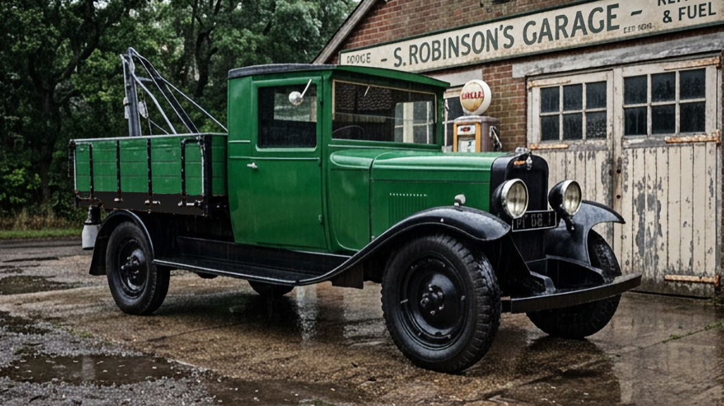 Typical garage-operated recovery truck of the period